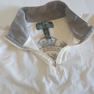 LAUREN RALPH LAUREN | Embroidered Qtr. Zip Jacket